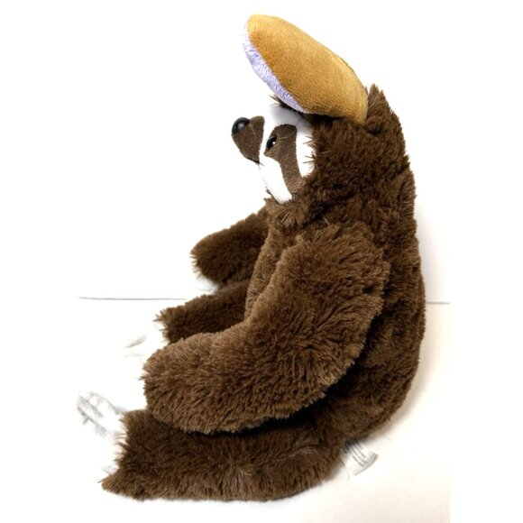 Sloth Plush with Bunny Ears Easter Stuffed Animal Toys Brown Gray Lot of 2 - Picture 3 of 11